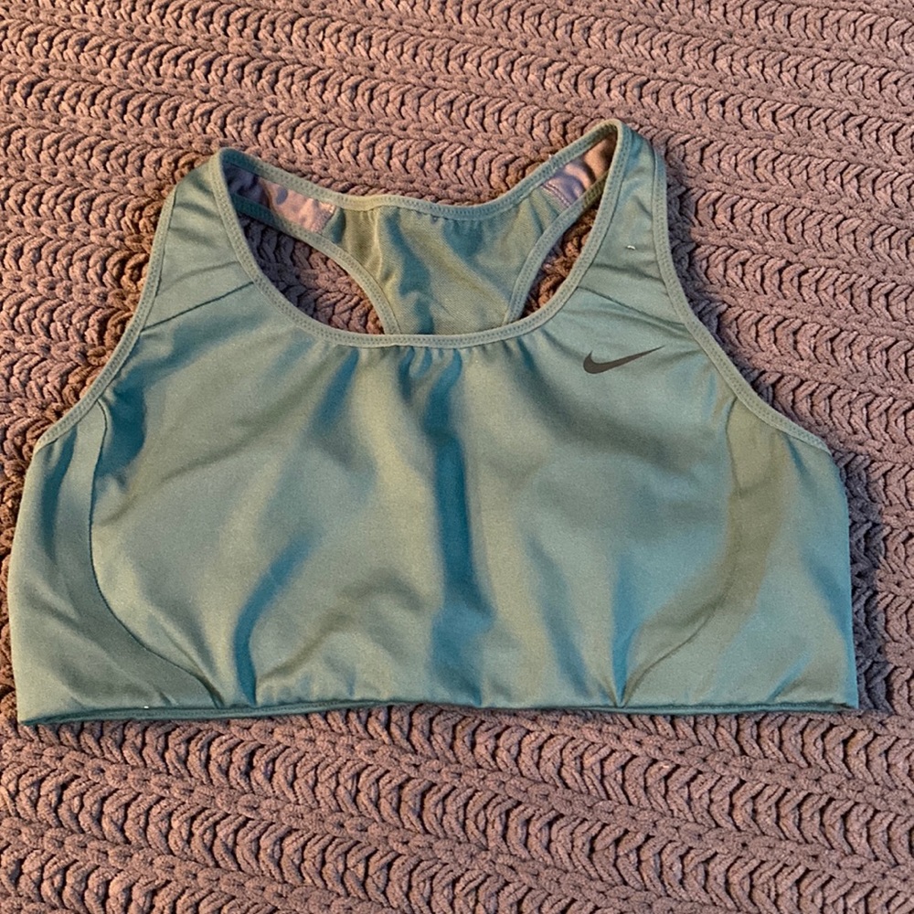 Nike Dri-fit sports bra, teal size medium